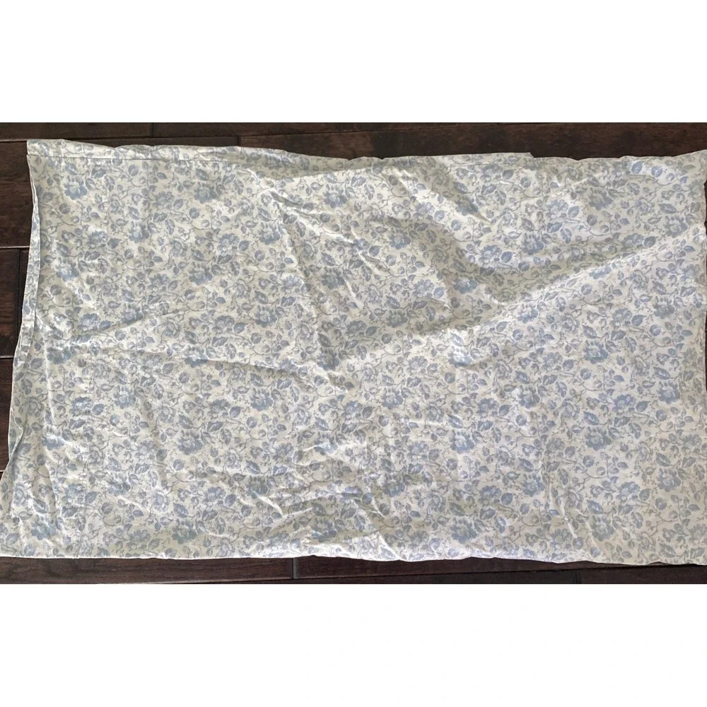 Vintage RALPH LAUREN French Country Cottage Floral Blue Standard Pillow Case